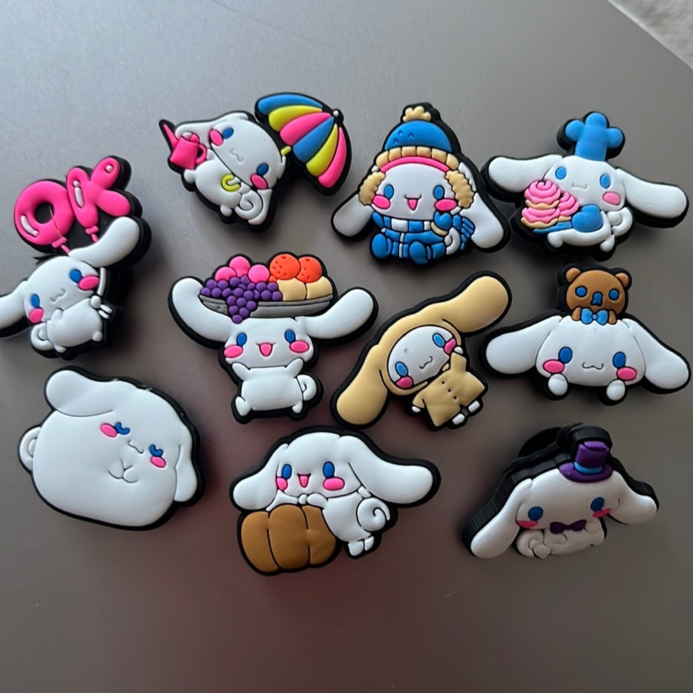 Set of 10 Cinnamaroll Sanrio Jibbitz for Croc Clog Style Sandals